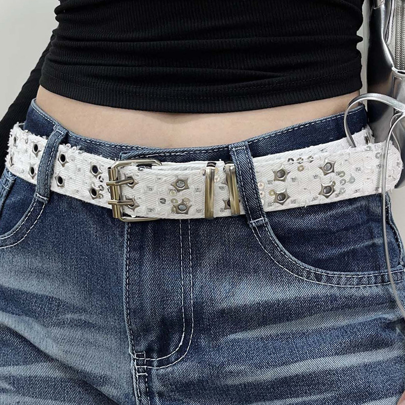 Casual Edgy And Stylish Jeans With A Sassy Belt For Women - Image 7