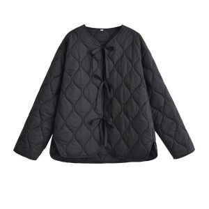 European And American-style Fashionable Cotton Coat For Women With A Heart-shaped Pattern