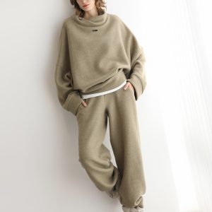 Stylish Versatile Casual Sportswear Hoodie Two-piece Set