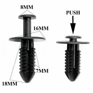 20/100x 1249900492  Fender Liner Fastener Rivet Push Type Clips Retainer For Mercedes Benz W124 W164 W171 W202 W203 W204 W207