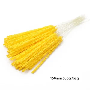 Yellow Artificial Flowers Fruit Cherry Stamen Berries Bundle DIY Cake Christmas Wedding Party Gift Box Wreaths Home Decoration