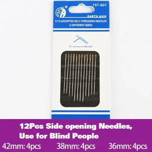 1 Set Stainless Steel Sewing Needles Pins for Needlework Home DIY Crafts Household Handmade Cross stitch Sewing Accessories