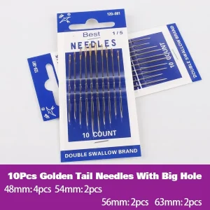 1 Set Stainless Steel Sewing Needles Pins for Needlework Home DIY Crafts Household Handmade Cross stitch Sewing Accessories