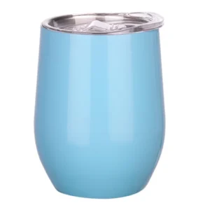 Wine Glasses 12oz Beer Thermos Cold Tumbler Egg Cup Beer Mug Double Wall Vacuum Insulated Water Cup Bar Drinkware With Seal Lid
