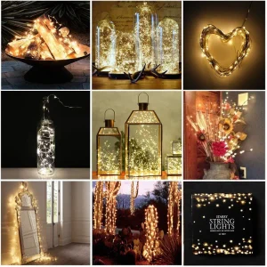 20M LED Lights Copper Wire String Lights USB Garland Fairy Lighting Strings for Holiday Christmas Wedding Party Decoration