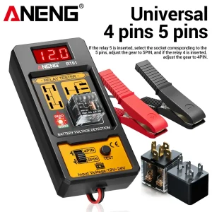 Car Relay Tester ANENG RT01 Universal 11-25V Automotive Car Battery Voltage Tester Check LED Indicator Light Relay Diagnostic
