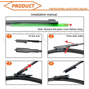 2PCS Car Windshield Wiper Suitable For BMW 1 Series Car Windshield Wiper Accessories E81 E82 E87 E88 F20 F21 2004-2019