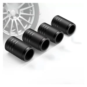 Aluminum Alloy Tire Valve Stem Caps, 4 Pack Universal Car Wheel Tire Valve Caps, Universal Stem Covers for Cars Trucks Motorcycl