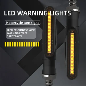 Motorcycle LED Turn Signals Directional Indicators Flashing Rear Tail Brake Flasher Light LED Stop Signal Light Motorcycle DRL