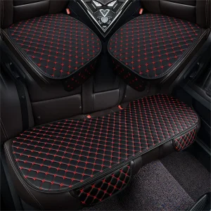 New Universal Car Seat Cover Back Cushion Pu Leather Minimalism Protective Seat Cushion Wear-resistant Car Interior Accessories