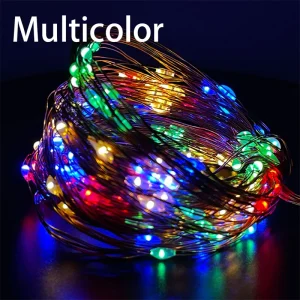 20M LED Lights Copper Wire String Lights USB Garland Fairy Lighting Strings for Holiday Christmas Wedding Party Decoration