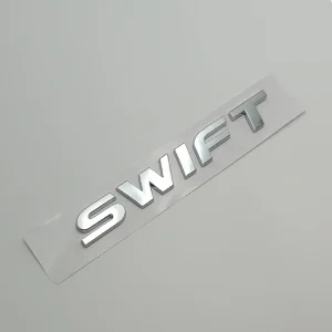 3d ABS Chrome Black Logo SWIFT Emblem Letters Self Adhesive Decal Car Trunk Badge For SWIFT Sticker Accessories