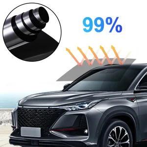 Window Tint Film UV Heat Reflective Home Office Glass Heat Solar UV Protector Sun Shade Film 3Mx50CM VLT Car Body Tint Film