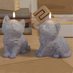 Lovely 3D Animal Candle Silicone Mold Pet Cat Dog DIY Aromatherapy Plaster Candle Resin Mold Soap Craft Casting Mold Home Decor