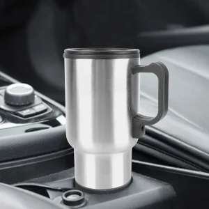 Electric Heating Car Kettle 12V 450ml Vehicle Heating Cup Stainless Steel Camping Travel Kettle Water Coffee Milk Thermal Mug
