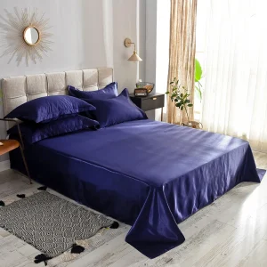 High End Satin Sheets, Soft and Comfortable Solid Color Sheets, Luxurious Single and Twin Bed Sheets Set