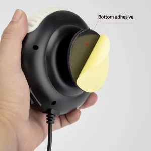 12V Car Heater 360° Rotatable Electric Heater Plug-In Heating Cooling Fan Windshield Defroster Demister ABS+fan