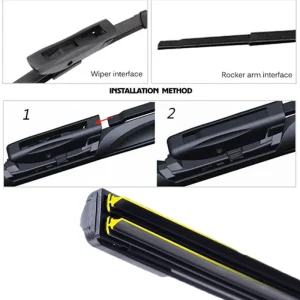 Car Windshield Wiper blades Universal Soft Double layer Rubber Frameless Bracketless car wipers 14" 16" 19" 20" 21" 22" 24"26"