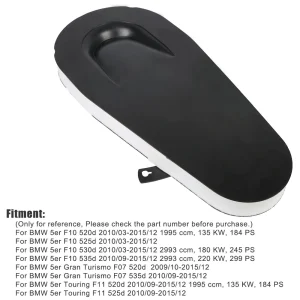 For BMW 5' 7' F01 F02 F07 F10 F11 520D 525D 530D 730D 740D Car Air Filter Element Automobile Accessories 13717800151 1Pcs