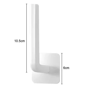 No Punching Toilet Paper Holder Paper Roll Towel Cling Film Organizer Under-cabinet Paper Towel Holder for Kitchen Bathroom