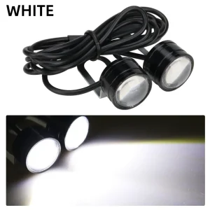 2pcs Motorcycle Flash Strobe Eagle Eye Motorcycle Daytime Running Light Fog Lamp Headlight Moto Accessories