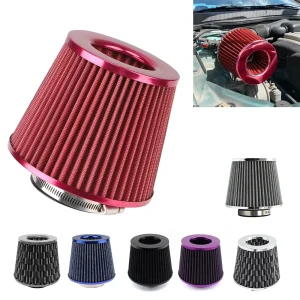 76MM 3 Inch High Flow Cold Air Intake Filter Universal Induction Kit Car Accessories Vehicles Air Filters Sport Power Mesh Cone
