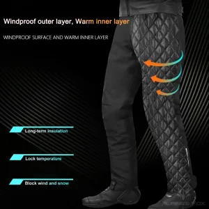 Winter Motorbike Trousers Men's Motorcycle Quick Release Pants Built in CE Protectors Warm Waterproof Off-road Motocross Pants