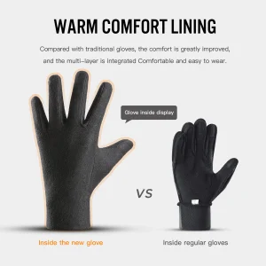 Electric Heated Gloves Motorcycle Winter Moto Heated Gloves Warm Waterproof Rechargeable Heating Thermal Gloves For Snowmobile