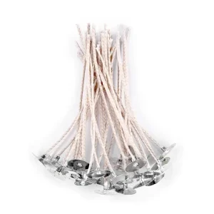 30pcs Candle Wicks Low Smoke Pre-Waxed Diy Candle Making Pre-Waxed Wicks Soy Wax Kerosene Cotton Wax Line Accessories