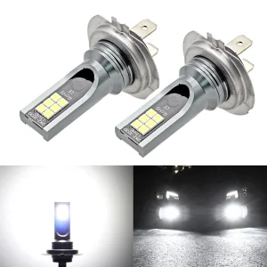 H7 Led Light Bulb Kit Car Fog Light Bulbs 55w Super-Bright 6000k White Led Lights For Vehicles High Power Auto Headlight LED DRL