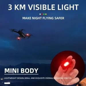 LED Strobe Warning Light Motorcycle Mini Safety Anti Collision Turn Signal Indicator 7 Color Drone Flash Lamp for Scooter Car