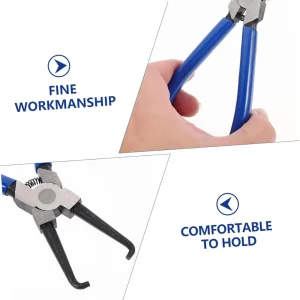 Blue Joint Clamping Pliers Fuel Filters Hose Pipe Buckle Removal Caliper Carbon Steel Fits for Car Auto Vehicle Tools