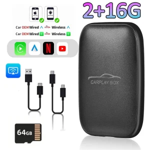 5 in 1 Carplay Ai Box Android Auto Wireless Carplay Adapter Carplay Car Multimedia Player Auto Connect For YouTube Netflix