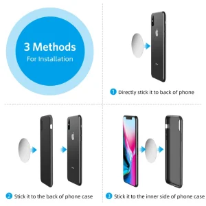 Magnetic Car Phone Holder Air Vent Clip Mount 360 Rotation Mobile Bracket GPS Cell Phone Stand in Car For IPhone Samsung Huawei