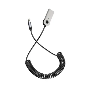 Bluetooth 5.0 AUX Car Adapter USB To 3.5mm Jack Dongle Cable Handfree Car Kit Wireless Car Bluetooth Transmitter Receiver