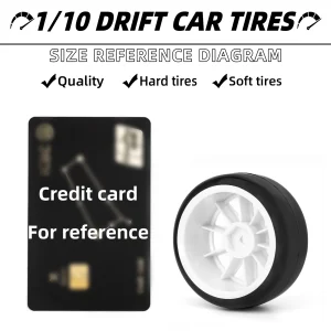1/10 RC Drift Road Tires Hard/Soft Tread Tires for 1/10 Traxxas D4 HSP HPI Sakura TT01 TamiyaRC Road Racing Drift Tires