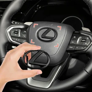ABS Car Steering Wheel Center Emblem Sticker Accessories For Lexus NX IS 250 RX GS UX RX300 RX350 CT200H GX460 ES LX Fsport GX
