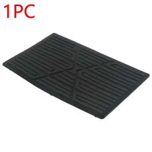 Vehicle Carpet Board Plate Floor Pad Heel Foot Floor Mat Pedal Patch Cover Black PVC Waterproof 23CMx15CM Driving Position Slip