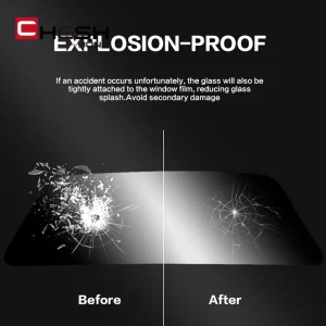 50x300cm Black Car Window Tint Film Glass Sticker VLT 1%-50% Sun Shade Window Tinting Solar UV Protection Foils Sticker Films