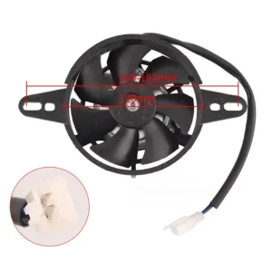 Motorcycle cooling fan for 150cc, 200cc, 250cc ATV, 4WD karts, 12V electric radiator and oil cooler