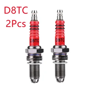 1/2Pcs Racing Spark Plug 3 Triple Electrode A7TC D8TC For GY6 CG 50 70 110 125 150CC Motorcycle Atv Scooter Motorcycle Ignition