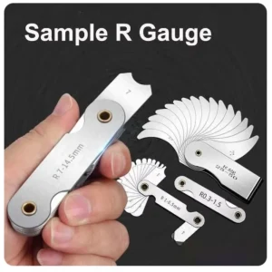 Stainless Steel Radius Fillet Gauge Measuring Gage Screw Pitch Sample R Gauge Center Measurement Radius Gauge