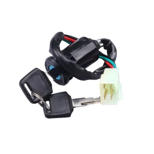 2 Wires/4 Wires Ignition Switch with 2 Keys On-Off Lock For Electrical Scooter ATV Motorcycle Motorbike ATV Quad Dirt Bike Parts