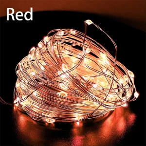 20M LED Lights Copper Wire String Lights USB Garland Fairy Lighting Strings for Holiday Christmas Wedding Party Decoration