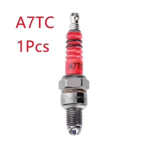 1/2Pcs Racing Spark Plug 3 Triple Electrode A7TC D8TC For GY6 CG 50 70 110 125 150CC Motorcycle Atv Scooter Motorcycle Ignition