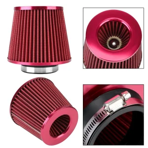76MM 3 Inch High Flow Cold Air Intake Filter Universal Induction Kit Car Accessories Vehicles Air Filters Sport Power Mesh Cone