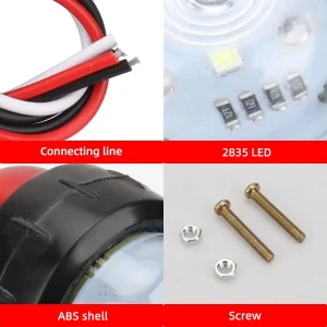 2PCS Truck Side Light Width Light Dual Color 12 24V Universal For Truck Warning Light Safety Light Indicator Lamp Car Signal LED