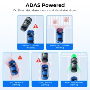 AZDOME M550 Pro 5.8Ghz WiFi 2/3 Channel Dash Cam 4K+2.5K Built-in GPS 3.19" IPS Screen Car DVR IR Night Vision 24H Parking Mode