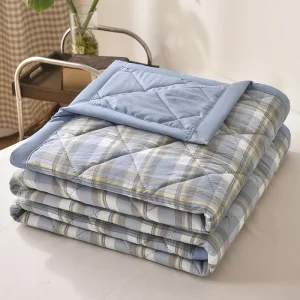 Lightweight Washed Cotton Summer Blanket Breathable Embossed Quilt Aircon Duvet for Home Dormitory Bedding Gift
