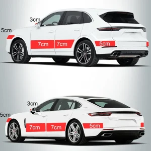 Carbon Fiber Sticker Car Door Sill Protector Film Auto Door Sill Edge Side Mirror Anti Scratch Tape Waterproof Stickers